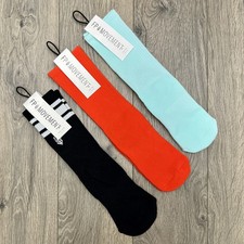 3 Pack Free People Movement Logo Stripe Tube Last Lap Socks Lucky Honey One Size