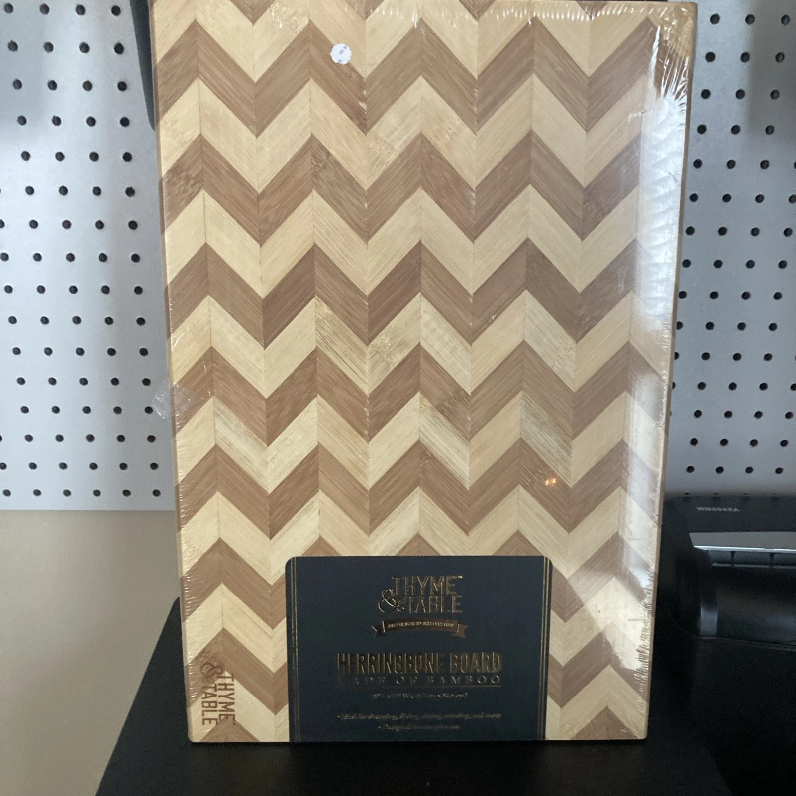 Thyme&Table Herringbone Board Made Of Bamboo
