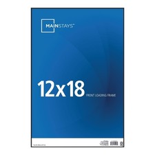 Black 12x18 Picture Frame Front Loading Wall Mount or Tabletop Display Photo