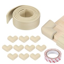 6.5 ft x 3.15 Inch Edge Corner Protector with 10 Corners, White