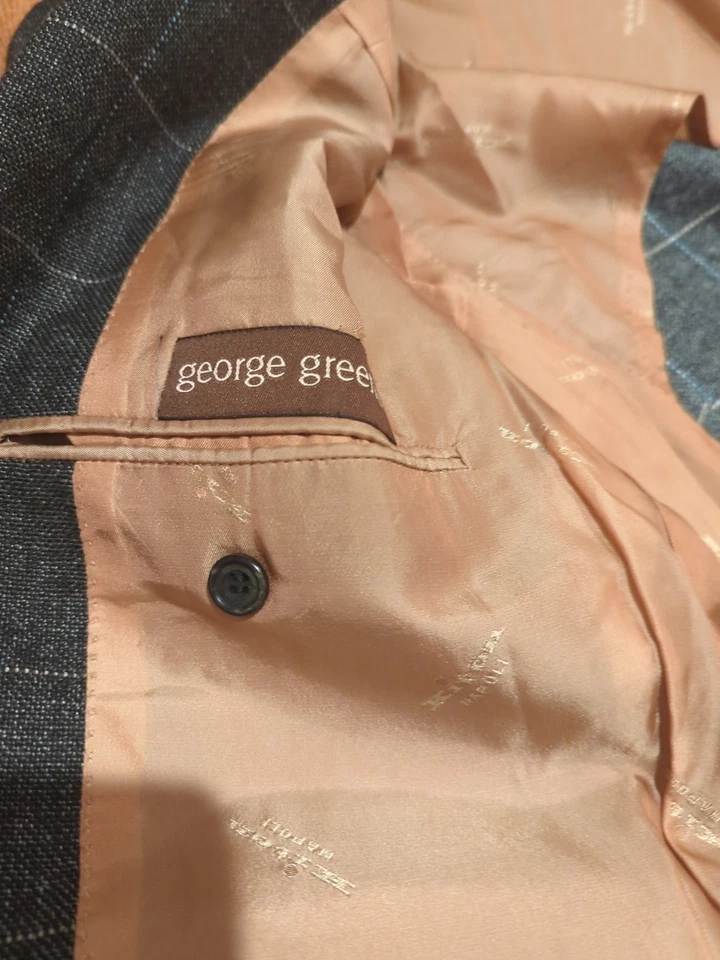 Kiton Blazer Plaid Sport Coat Jacket Italy Made Lino/Ws/Silk Pictured Measurment - Image 4 of 4