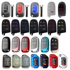 Key Fob Cover Protector Skin Accessories For Jeep Wrangler JL Chrysler 200 300