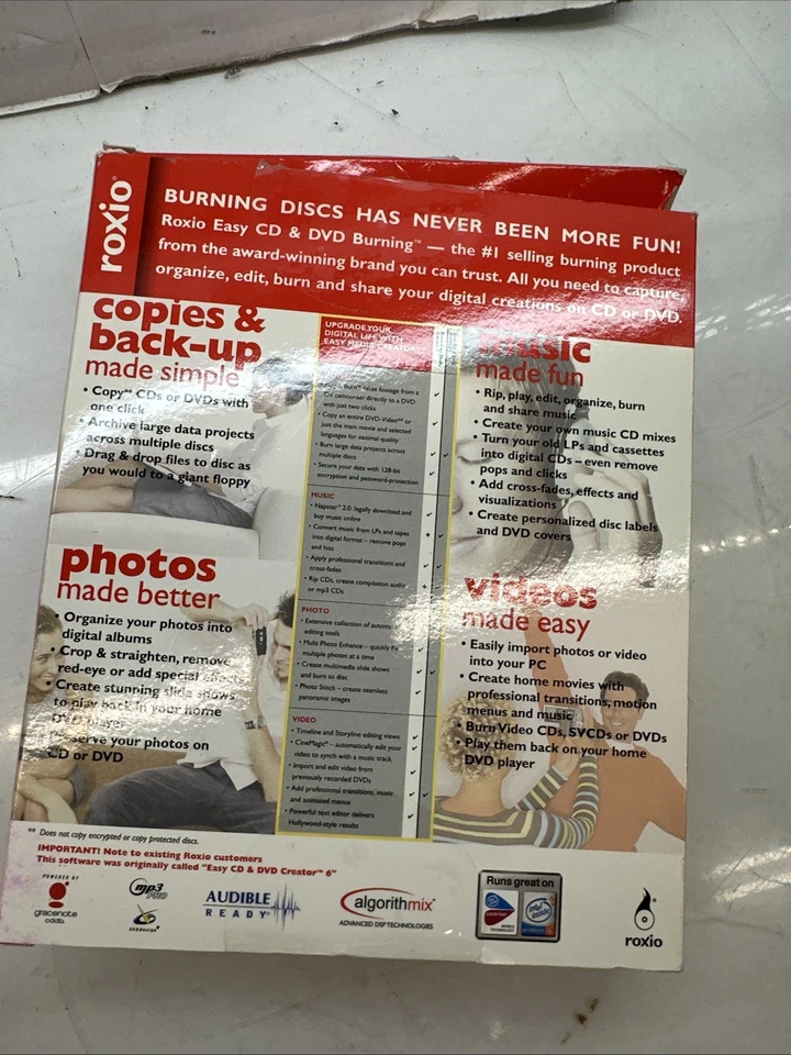 Roxio Easy CD & DVD Burning - Capture, Edit, Burn and Share - Used - Image 3 of 3