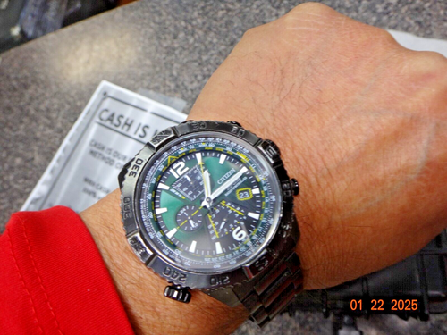 Citizen Promaster Navihawk H804-S126789 48mm grünes Zifferblatt mit Box - Bild 6 von 21