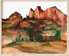 Arizona Desert Painting Print