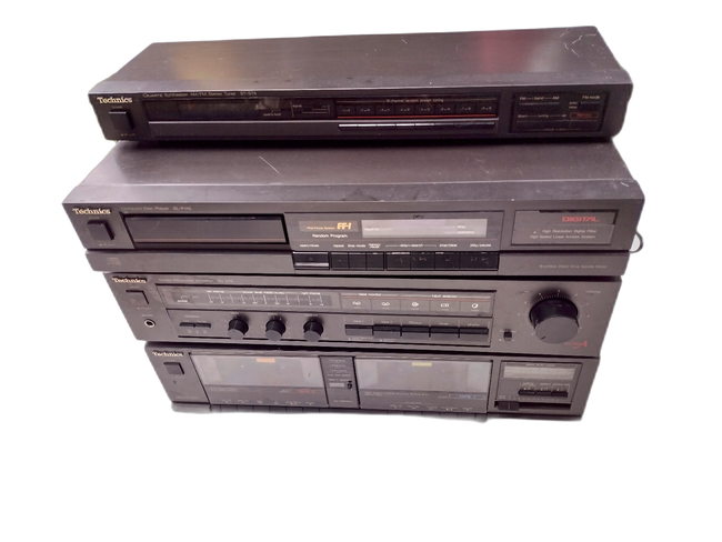 Technics SU-V75 Integrated Amplifier CD Tuner Stack All In One -Tape Deck Issues