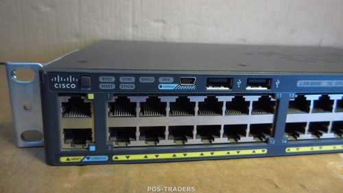 CISCO WS-C2960X-48TS-L V03 Catalyst 2960-X 48x GIGABIT + 4x 1G SFP Switch + RM - Bild 4 von 7