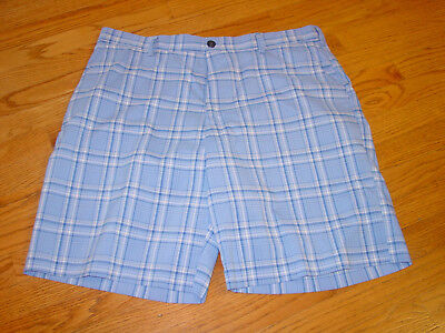 Mens 38 IZOD Plaid Golf Shorts Blue | eBay