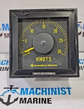 Consilium Marine Knots SIA-2-7 U/N 71-21049-16 Speed Log Analog Indicator
