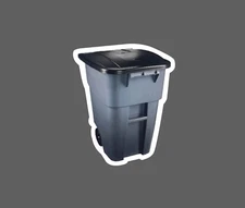 Trash Can Sticker Garbage Waterproof Sports Joke Funny Humor Gift NEW