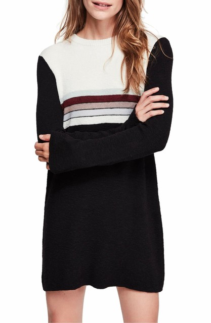 colour block sweater dress