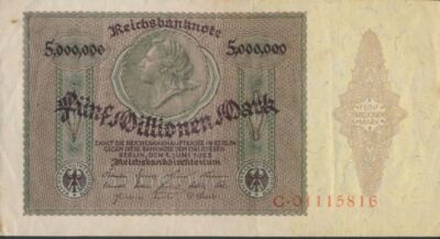 Tedesco Empire Rosenbg: 101d, Filigrana Shaft usato (III) 1923 1