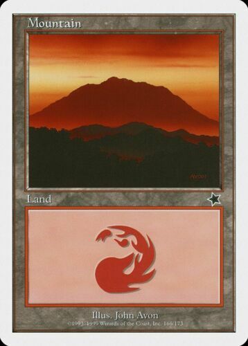 Mountain 166 Starter 1999 Near Mint MTG Magic DNA GAMES