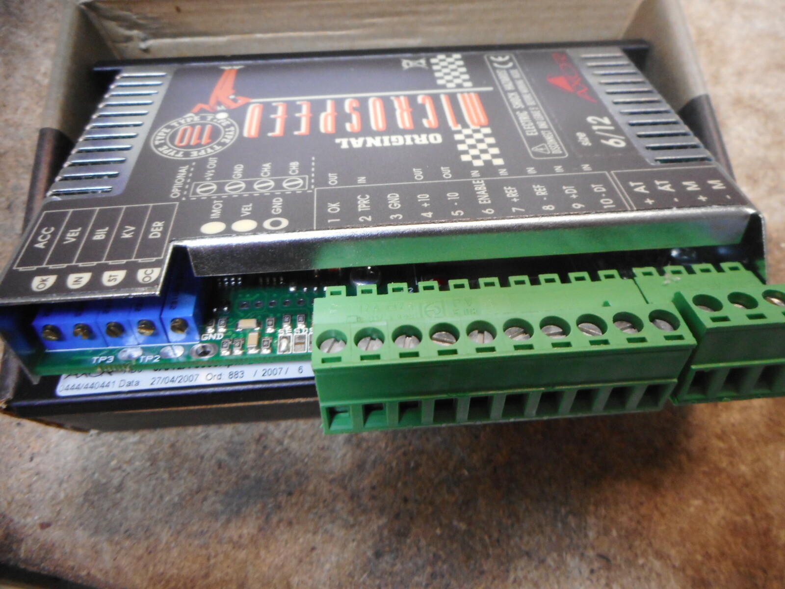 AXOR MCS1106/12 DC Servo Drive Tacho Feedback BRAND NEW IN BOX eBay