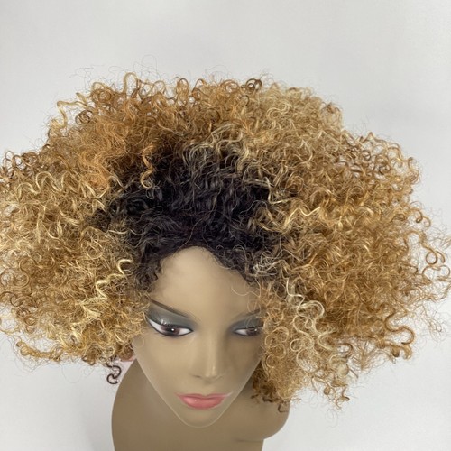 Anika TT27/613/4 Big Fluffy curly Afro Wig Classic Cap Synthetic Adjustable - Imagen 5 de 9