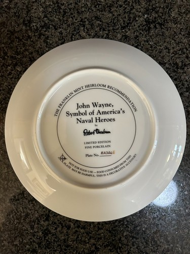 ✰ JOHN WAYNE ✰ Franklin Mint Heirloom Limited Edition Plates Lot of 8 MINT✰ - Picture 9 of 17