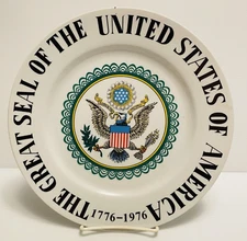 Collector Plate of The Great Seal of the United States of America Patriotic.