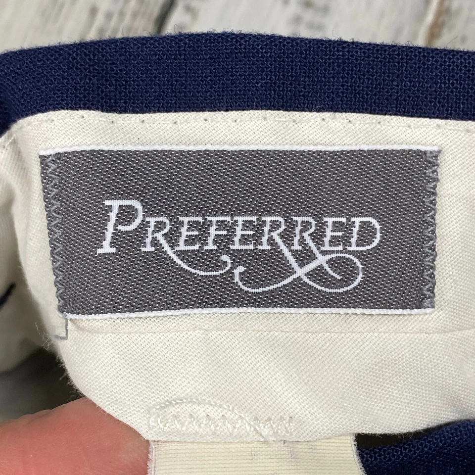 DE COLECCIÓN AÑOS 80 90 PREFERIDO LANA/LINO LIGERO PLISADO HOMBRE VESTIDO PANTALONES 34X29.5 Foto 4 de 4