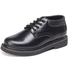 4" Oxford Men's Shoes Black Slip Resistant Durable Fashion (82102)