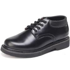 4" Oxford Men's Shoes Black Slip Resistant Durable Fashion (82102)