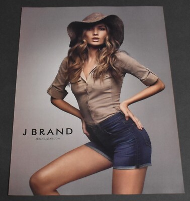 2011 Print Ad Sexy J Brand Clothing Dirty Blonde Lady Jean Shorts Style art  | eBay