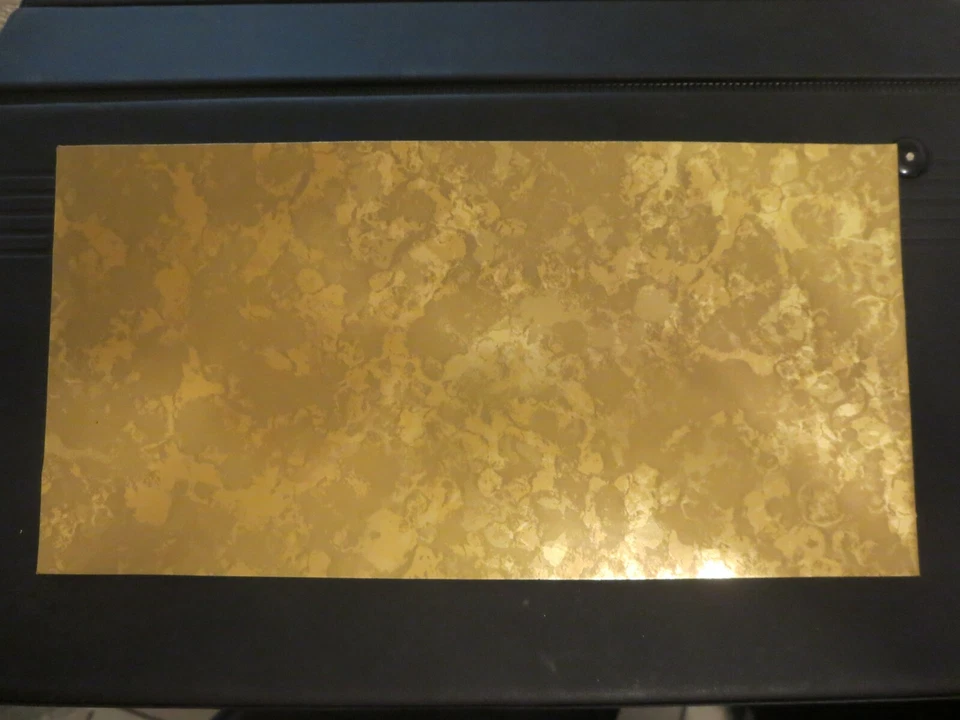 ZENGERLE Wachsplatte, Verzierwachs, marmoriert, Gold-Struktur