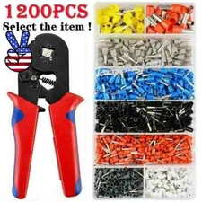 Cord Pin End Bootlace Ferrule Cable Terminals Set Crimp Wire Connectors 1200PCS
