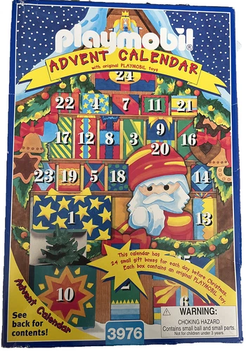 Vintage Playmobil 3976 Christmas Advent Calendar Kris Kindle Market Pre-owned