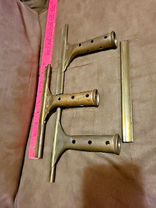 Lot of Vintage Brass Squeegees