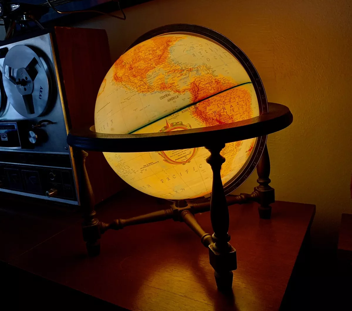 Orange globe lamp deals