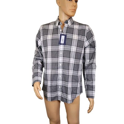 Murano Shirt Size L Mens slim fit london plaid long sleeve button Up NWT 18  | eBay