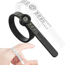 2 pcs Ring Sizer Measuring Tool Sizing Tool USA Rings Size, US Reusable Finger