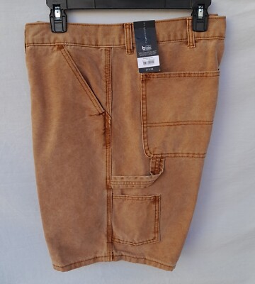 New Men's No Boundaries Carpenter Shorts Relaxed Fit 23001439 Dark Latte