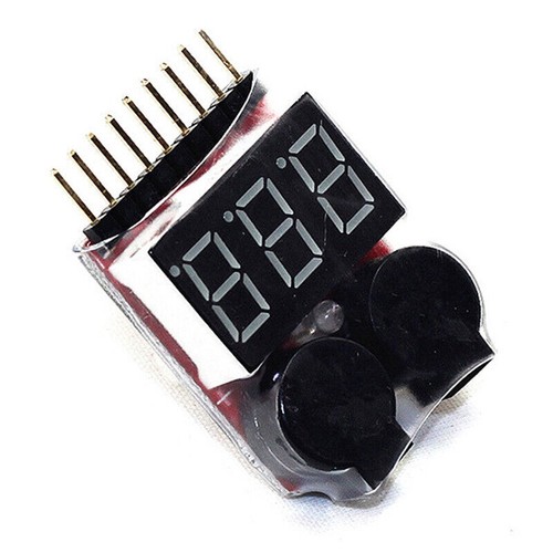 1-8S Buzzer Lipo Alarm Warner Schutz Checker Voltage Pieper LED Buzzer Z7V6 - Bild 5 von 10