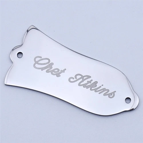 2 Hole Steel Guitar Truss Rod Cover Plate "Chet Atkins" Bell-Shape For Gib LP/SG