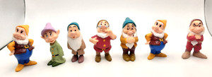 Vtg 1993 Mattel Disney Snow White And The 7 Seven Dwarfs PVC Figure Toy Lot o 7
