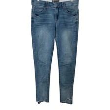 Democracy Ab Technology "Ab"solution Light Wash Stiletto Hem Skinny Jeans 6