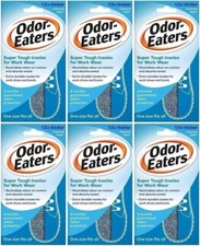 6 Pack Odor Eaters Super Tuff Insoles Heavy Duty Work Shoes Boots Insoles