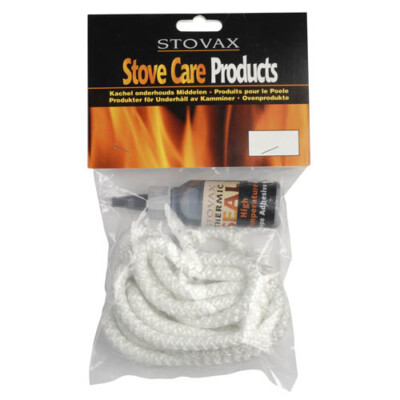 Heat Resistant Rope & Glue Set for Woodburning or Multi Fuel Stoves ...