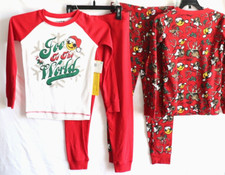 NEW w/ tags Boys Joe Boxer 4 Piece Christmas Pajama Set, Size 8