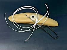 FULL-SIZE Latex Football Bladder + WHITE Tacky Diamond Lace + Lacing Tool