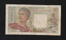 Tahiti Banque de l Indo-Chine, 20 Francs, 1954, P-21, Banknote