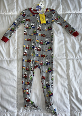 NWT Babies R Us Christmas Pajamas Gender Neutral Zip up Footed Pjs Size 18months