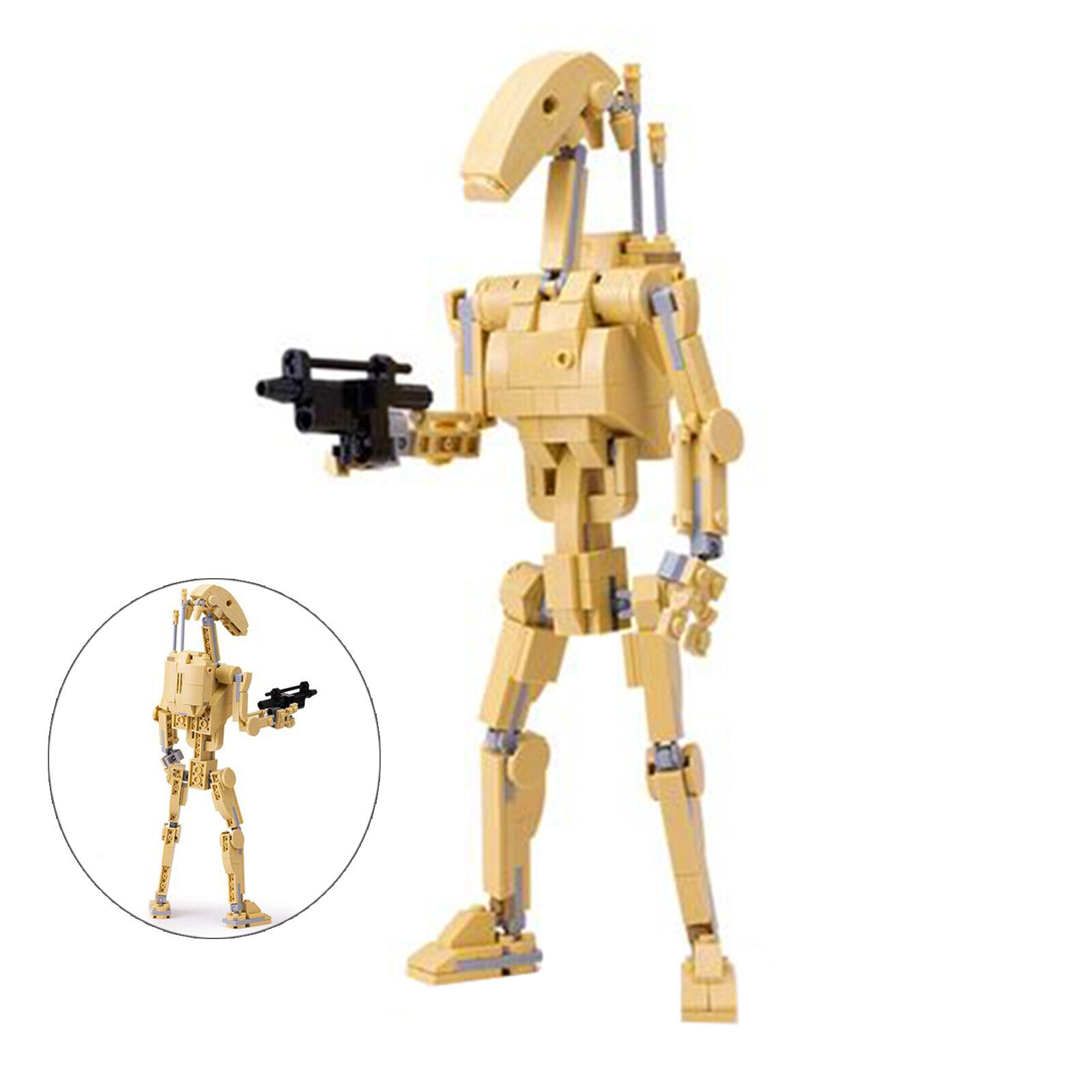 16 Pcs Star Wars Building Blocks Action Figures Battle Droids with