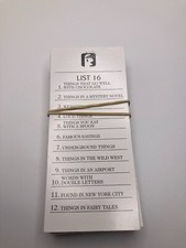 2009 SCATTERGORIES 48 CATEGORY CARDS   replacement pieces