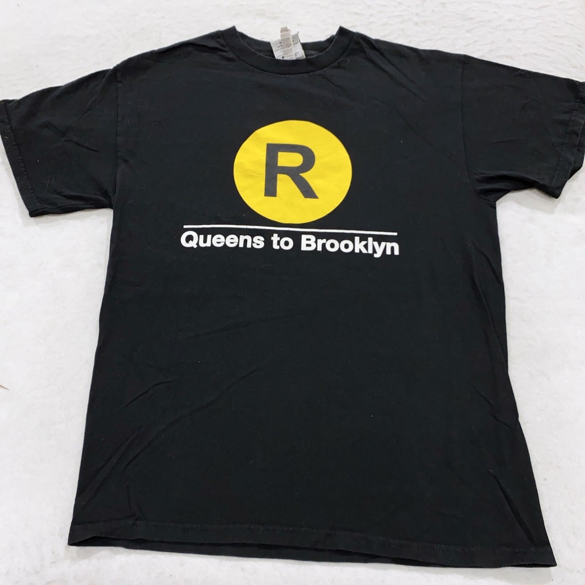 vintage 90s R TRAIN QUEENS TO BROOKLYN NYC SUBWAY LINE T