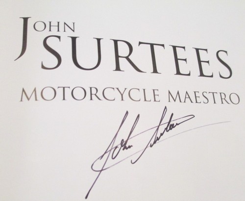 SIGNED JOHN SURTEES - MOTORCYCLE MAESTRO by MICK WALKER -Hb Dj 1ST RARE INSIGHTS - Picture 2 of 6