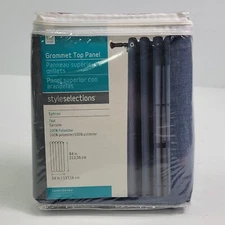 1 Count Home Style Selections 0671969 Ephron Teal 54" X 84" Grommet Top Panel