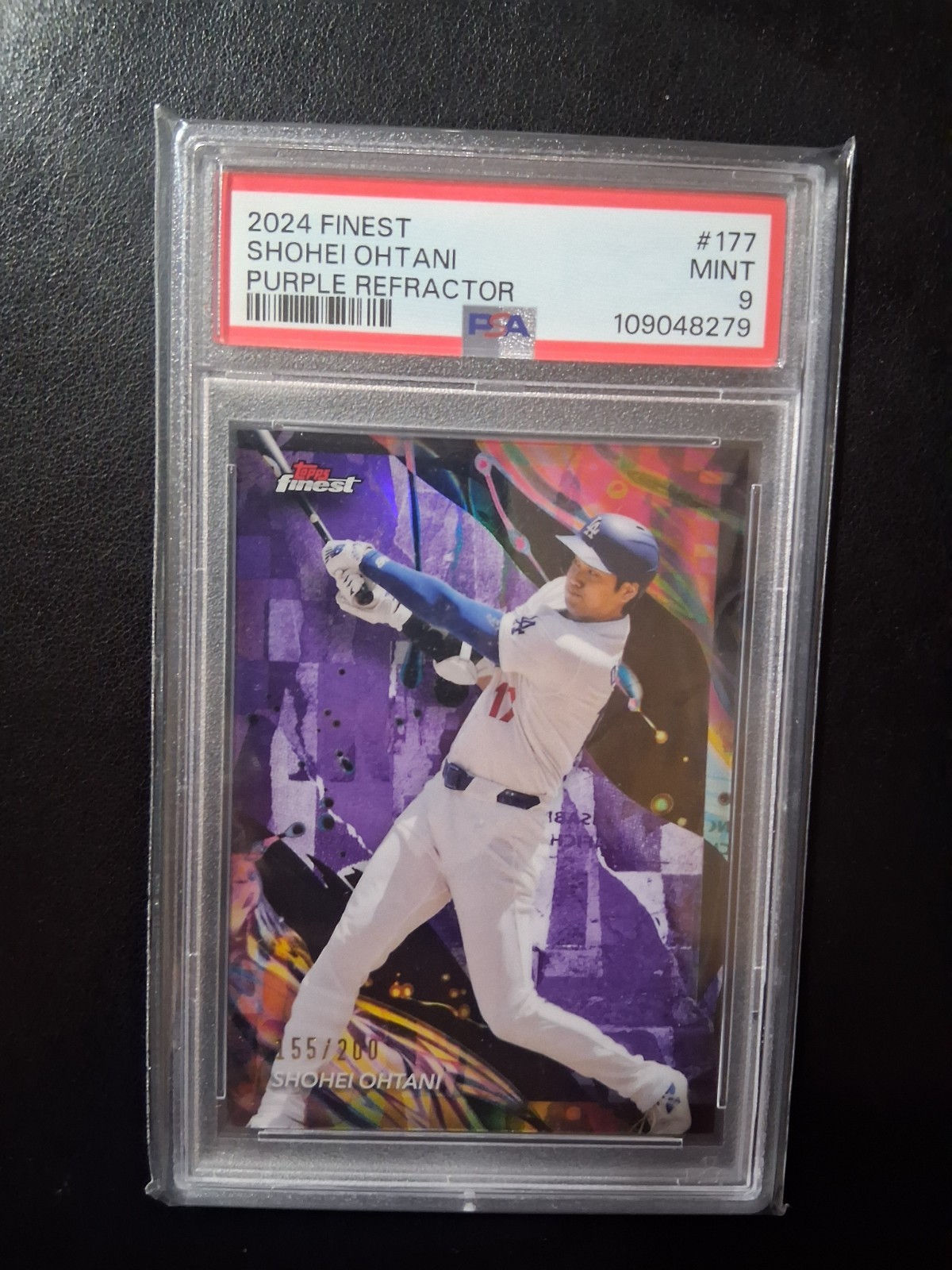 2024 Topps Finest - Uncommon Shohei Ohtani #177 Purple Refractor /200