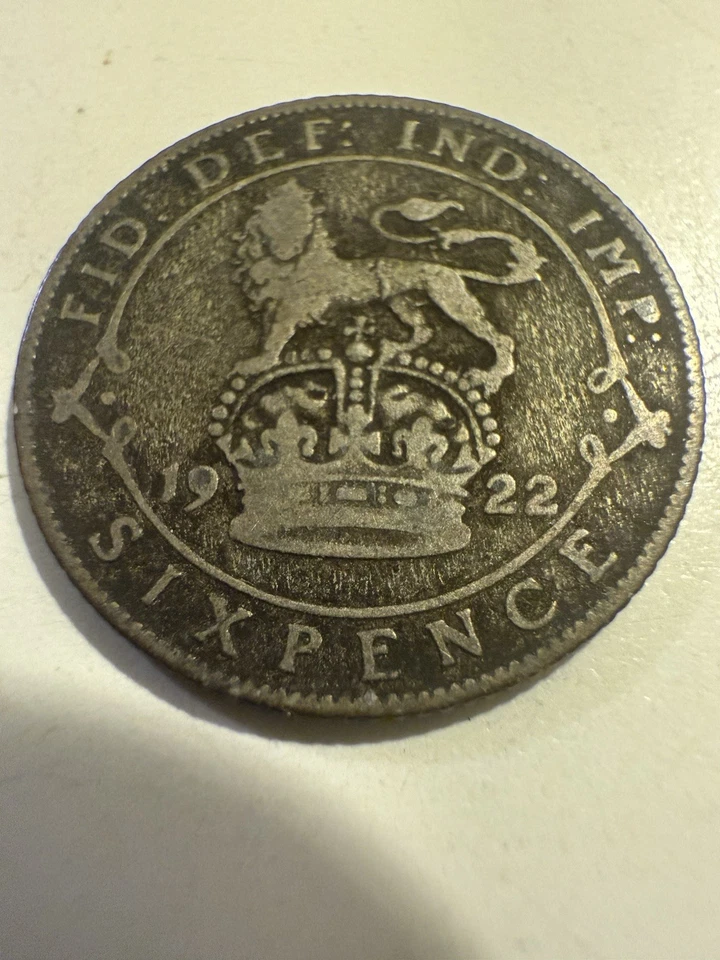 1922 Silver Six Pence - Image 2 of 2